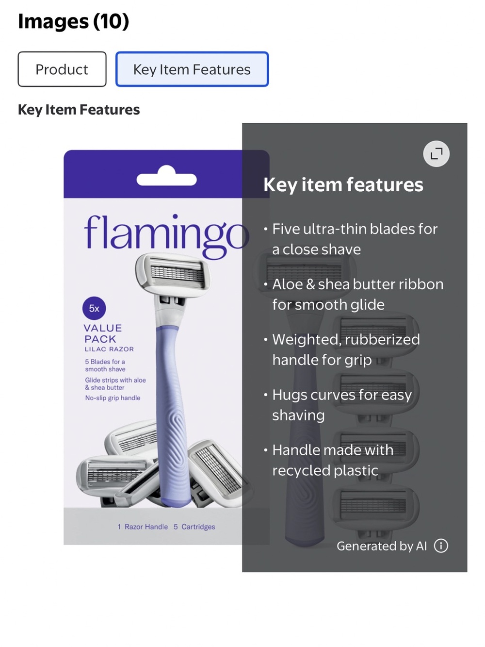 Flamingo Lilac Razor Multipack - Picture 12 of 13